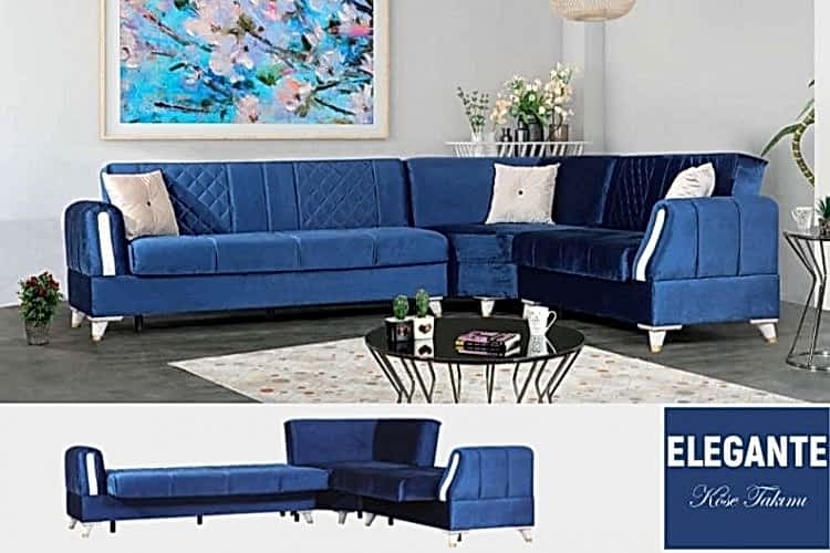 Elegante köşe takım